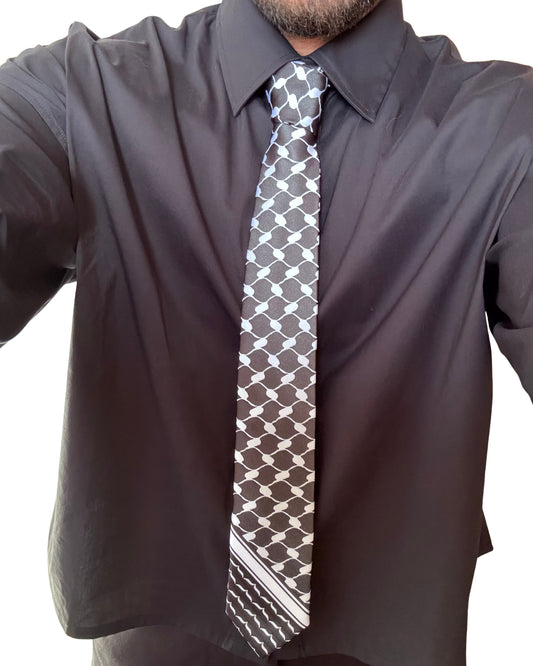 Keffiyeh Tie - The Obsidian