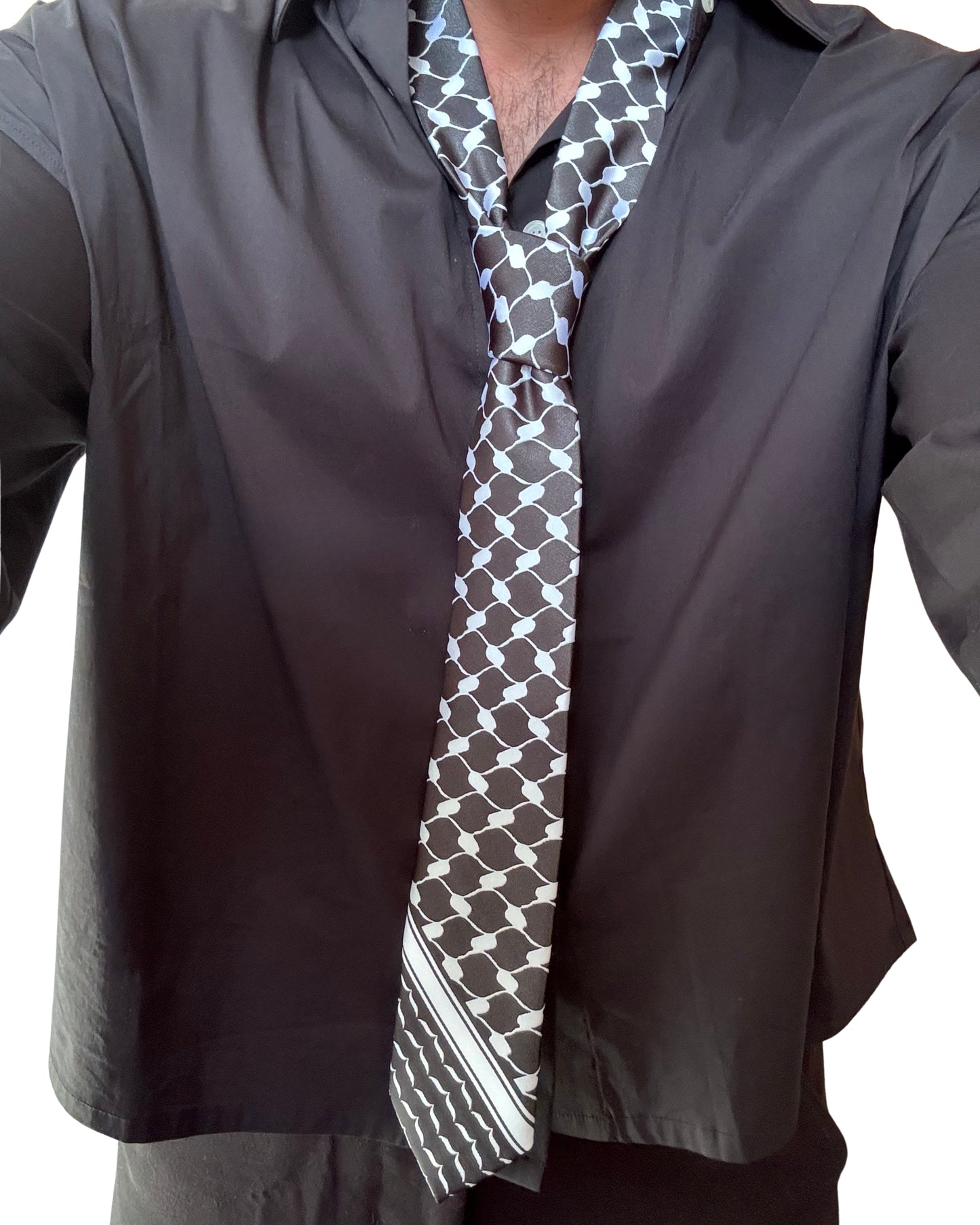 Keffiyeh Tie - The Obsidian
